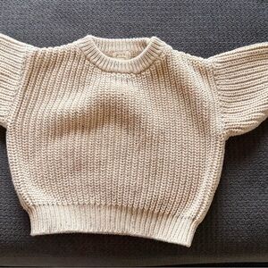 Kids Cream Knit Sweater